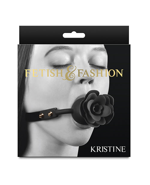 Fetish & Fashion Kristine Ball Gag - Black by Fetish & Fashion