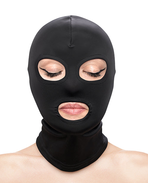 Fetish & Fashion Eyes & Mouth Hood - Black by Fetish & Fashion