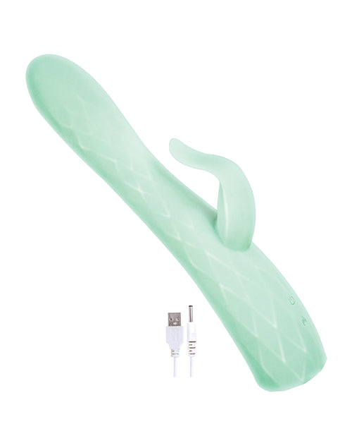 Goddess Heat-up & Rotating Vibrator - Aqua by Goddess