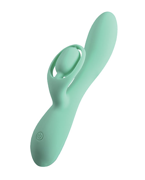 Blaze Romantic Massager — Aqua, Dual-Motor Rechargeable