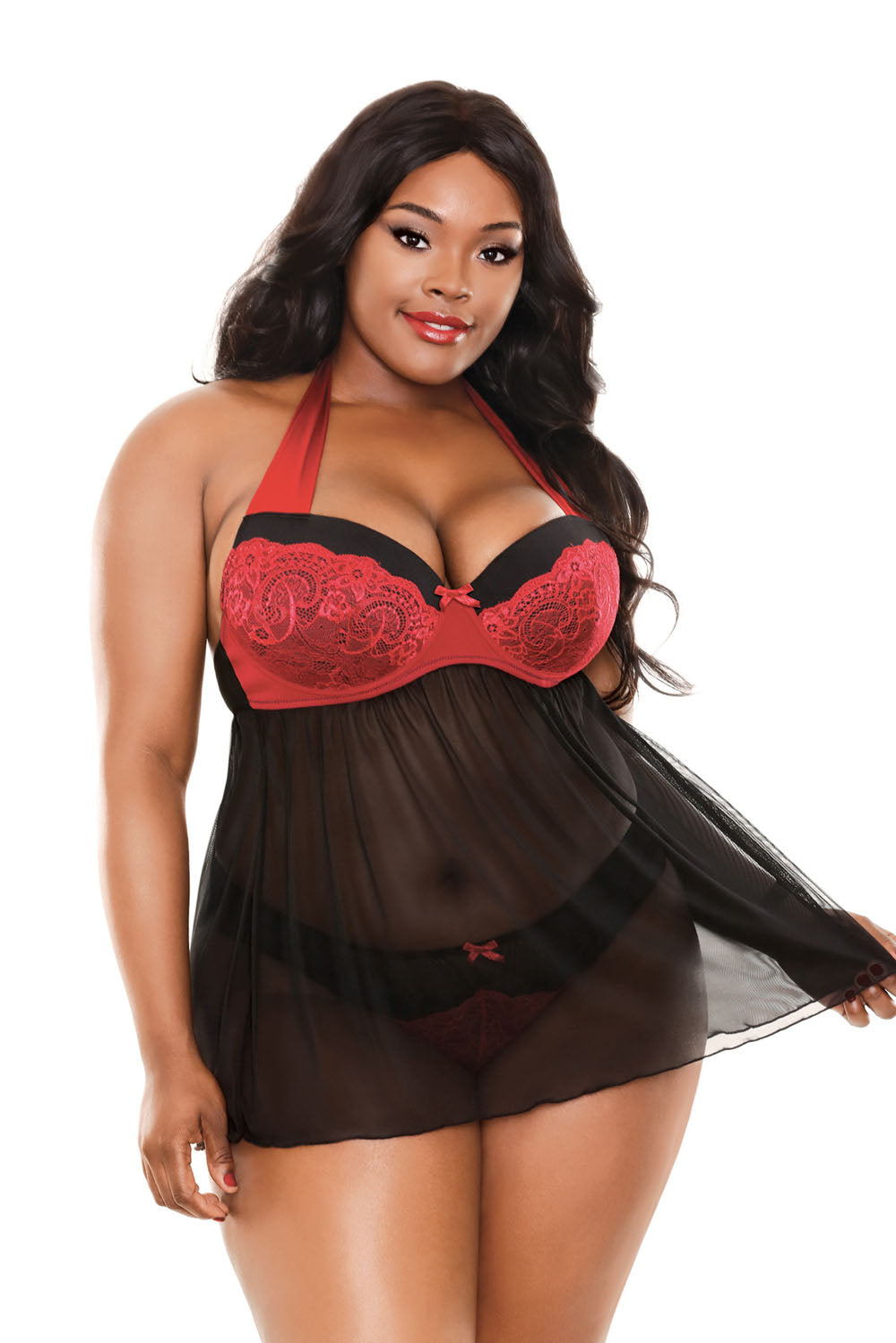 Sophia Halter Babydoll & Panty - 1x2x by Fantasy Lingerie