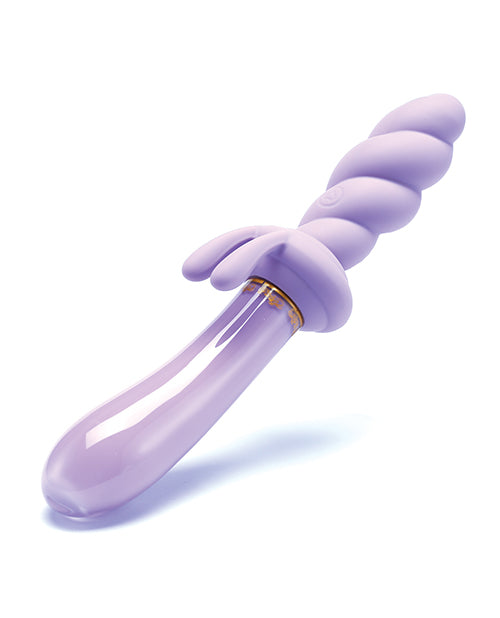 Cristal Jade Twist Glass Rabbit by Cristal