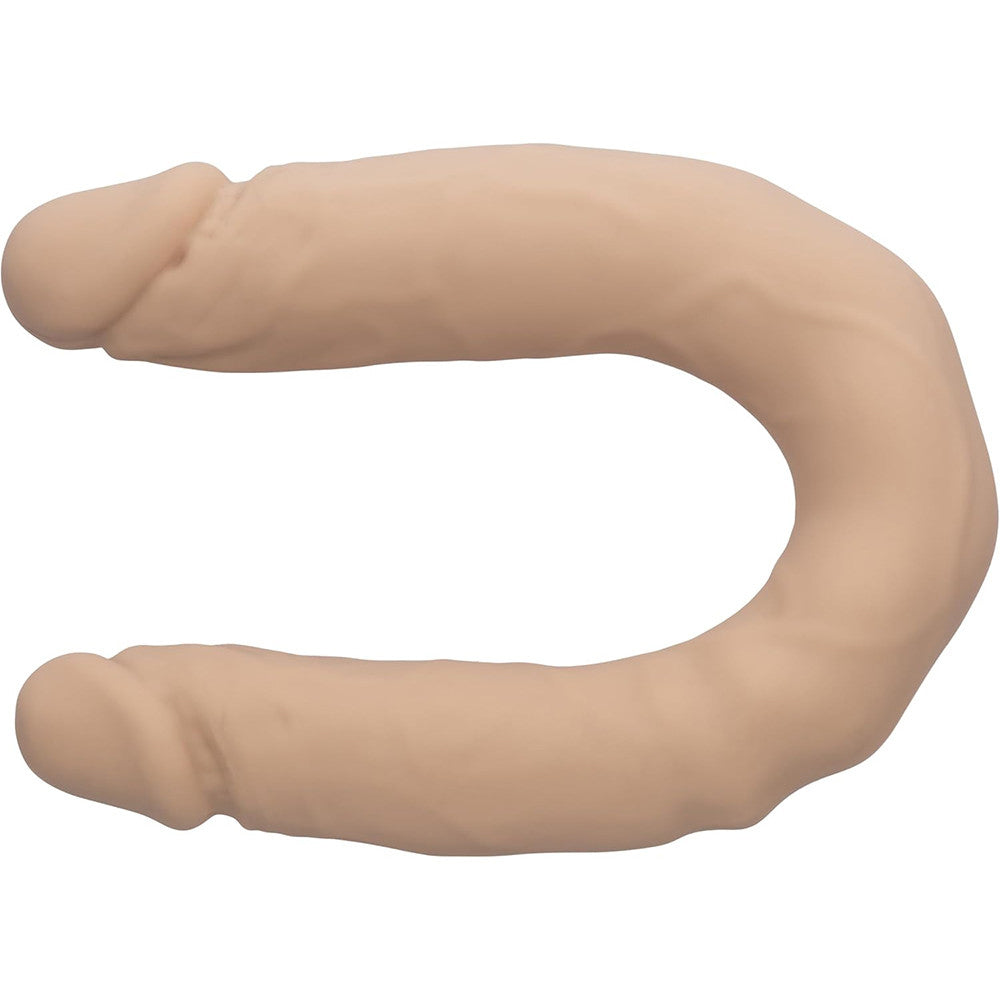 CalExotics Silicone Studs Bend and Hold Dual Dong — 16 Inch Ivory - SE0256103