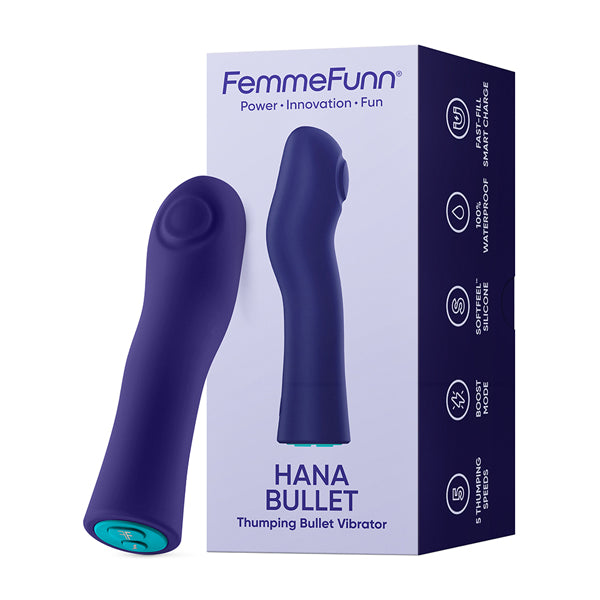 Hana Bullet Thumping Vibrator - Purple
