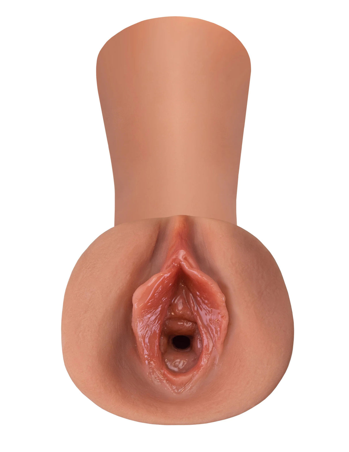 Pipedream Juicy Snatch Wet Pussies Stroker, Tan — Self-Lubricating, 5.3 in - PDRD438-22