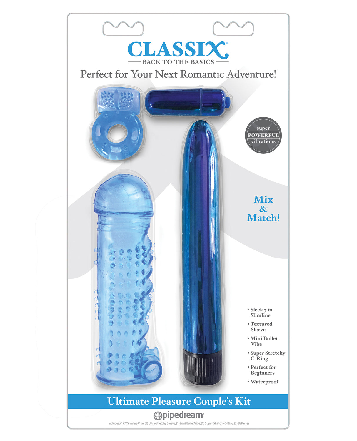 Classix Ultimate Pleasure Couples Kit - Blue by Classix