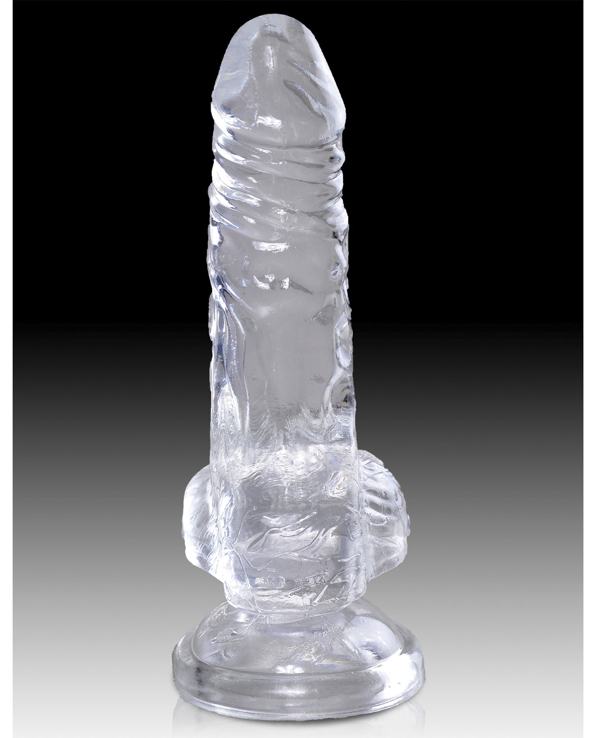 King Cock Clear 4" Cock w/Balls by King Cock