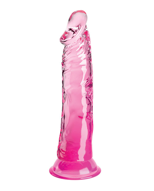 King Cock Clear 8" Dildo - Pink