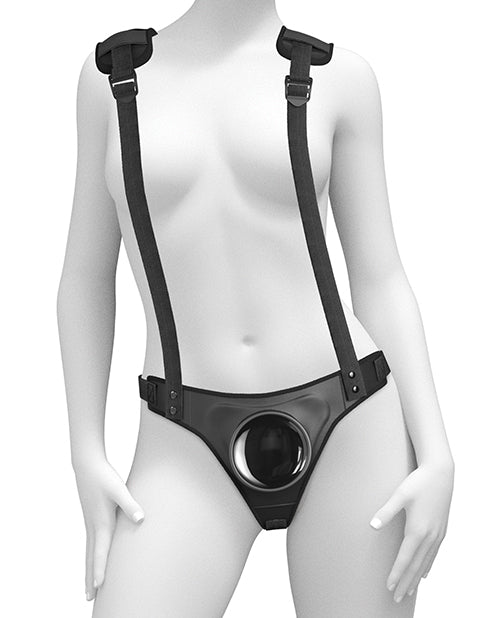 Body Dock Strap-On Suspenders with Suction Dock
