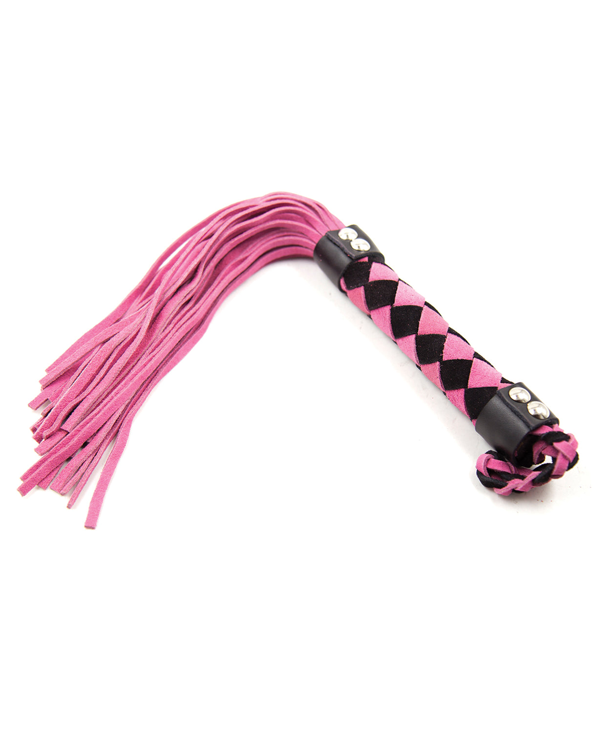 Plesur 15" Leather Flogger - Pink by Plesur