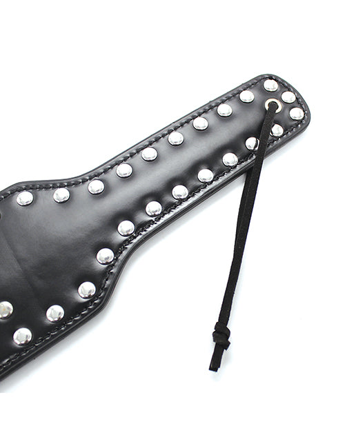 Plesur Cut-Out Heart w/Studs Paddle - Black by Plesur