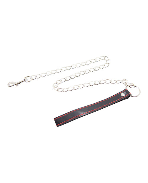 Plesur PVC Leash - Black w/Red by Plesur