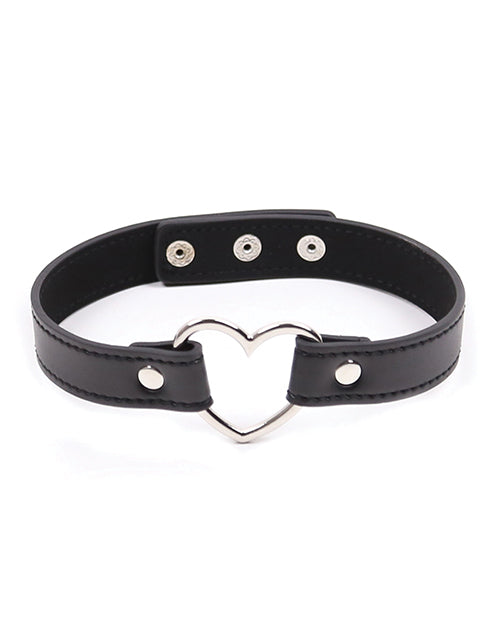 Plesur PVC Heart Connector Choker - Black by Plesur