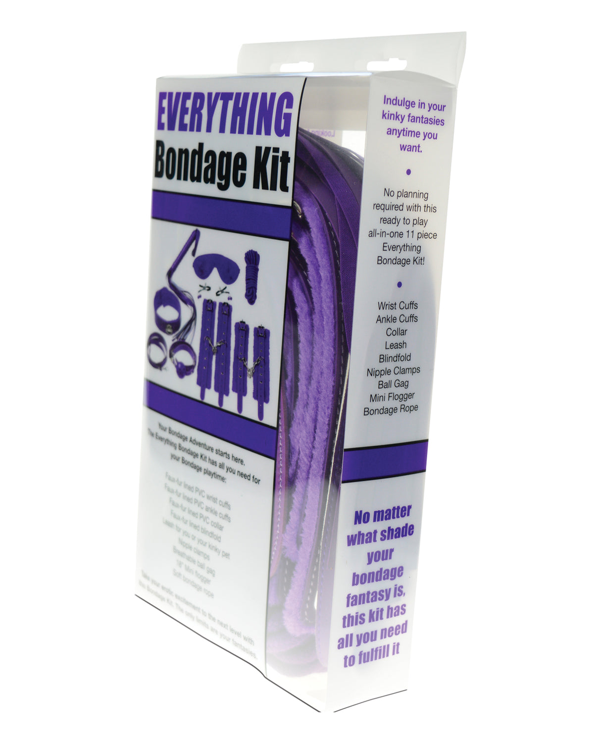 Plesur Everything Bondage 12 Piece Kit - Purple by Plesur