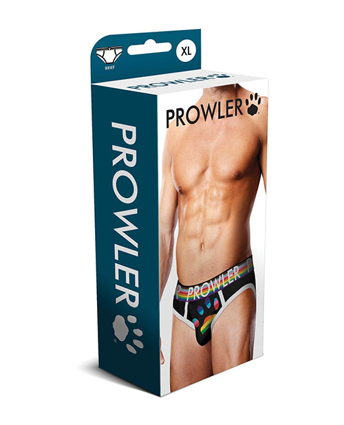 Prowler Oversized Paw Brief - Black/Multi XL by Prowler