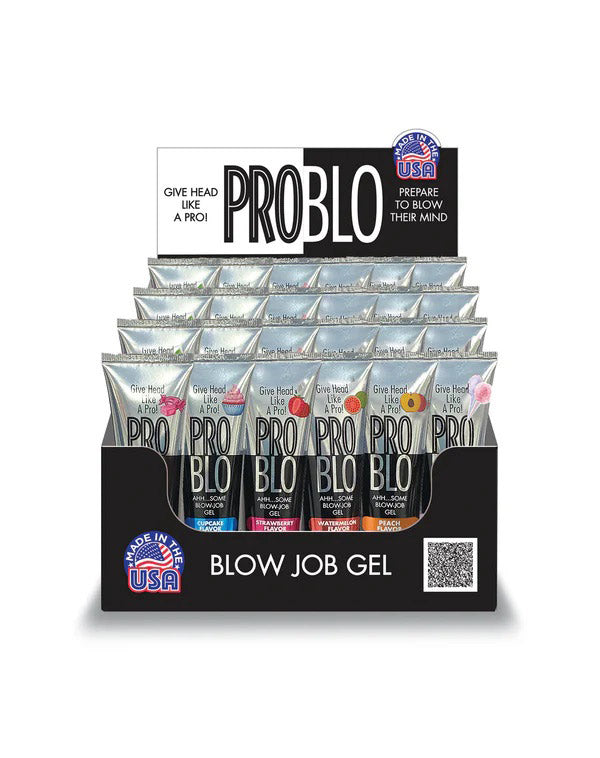 Little Genie Problo Oral Pleasure Gel Display — 24 x 2oz Tubes - LG-BT527D