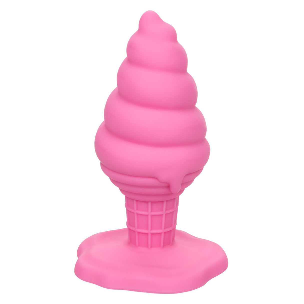 CalExotics Yum Bum Ice Cream Cone Butt Plug — Pink, 3.75in - SE4410413