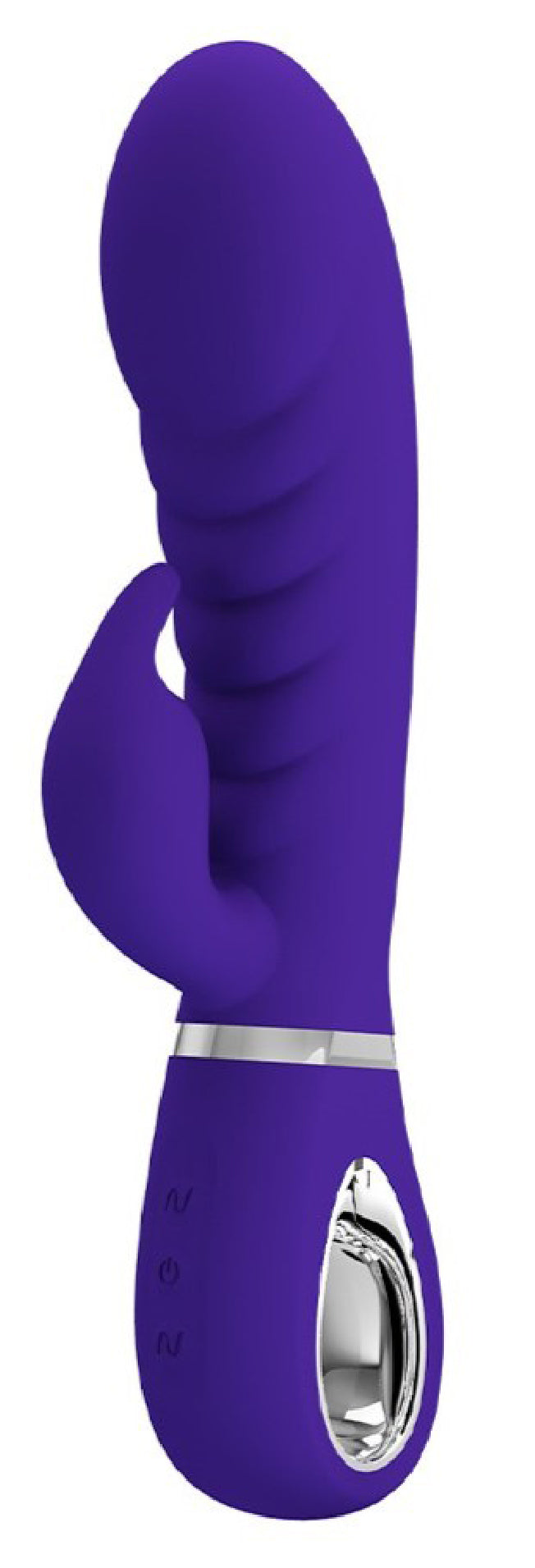 Pretty Love Prescott Super Soft Rabbit Silicone Vibrator — Purple, 8 in - BI-014635-3