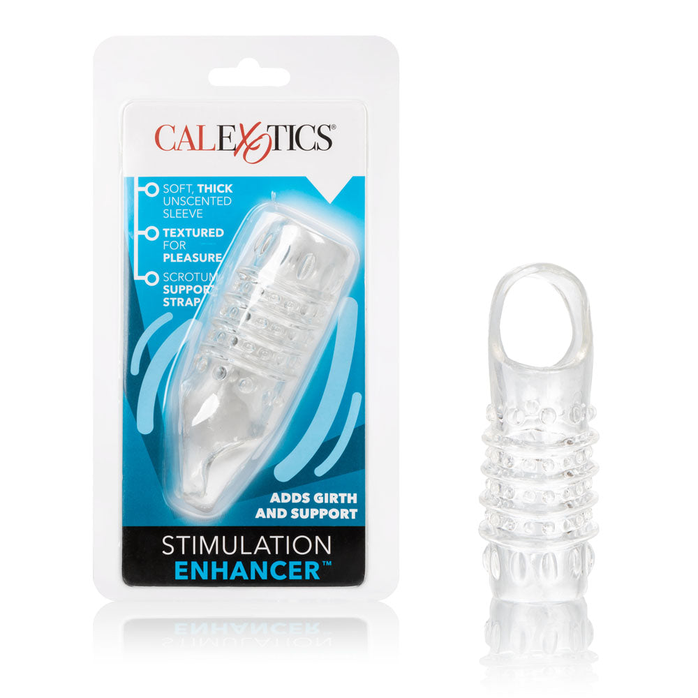CalExotics Stimulation Enhancer — Clear with Scrotum Strap - SE1605502