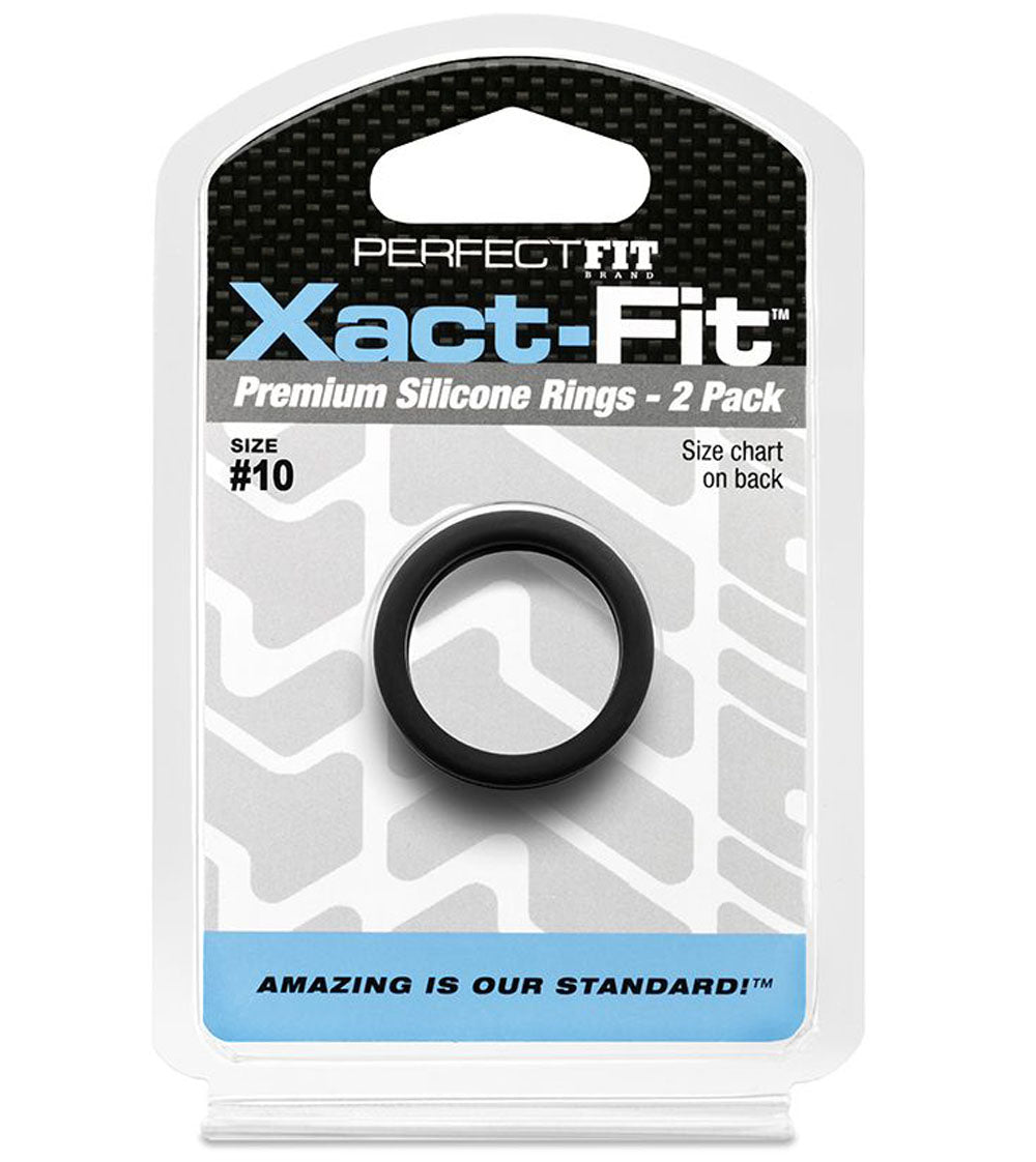Perfect Fit Xact-Fit Cock Rings — 2-Pack Size #10 - PF-CR73B