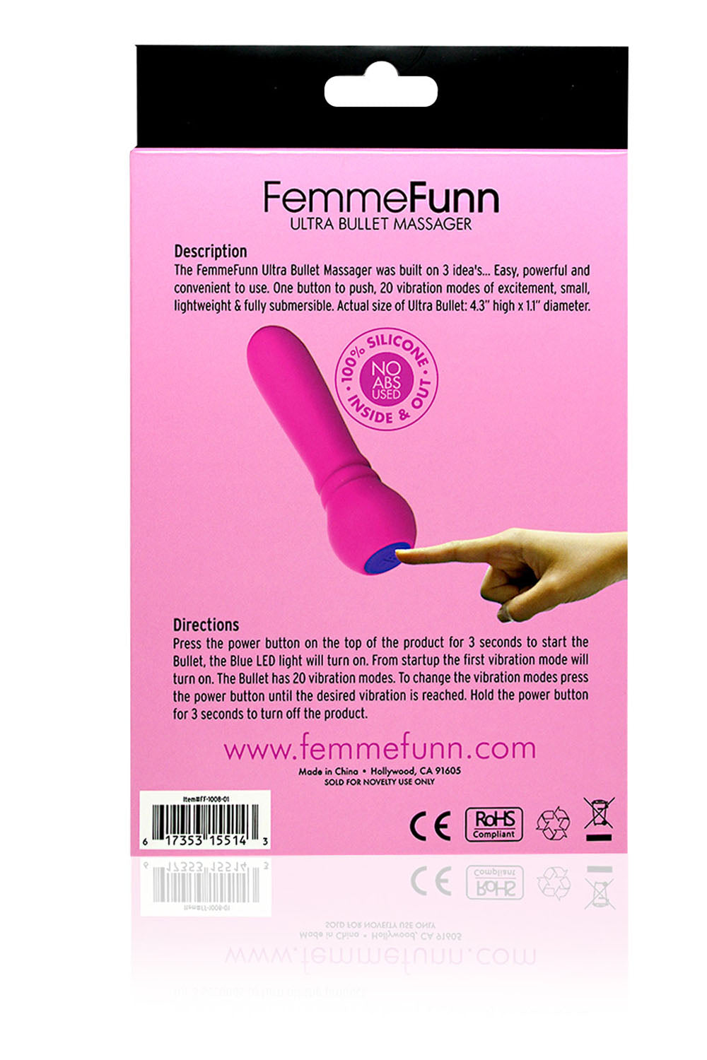Femme Funn Ultra Bullet Vibrator — Pink - FF-1008-01