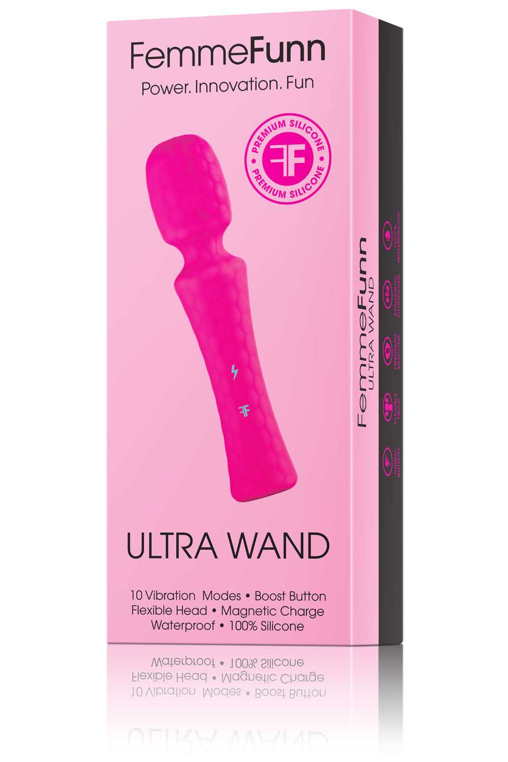 Femme Funn Ultra Wand Vibrator — Pink, Flexible Head - FF-1024-01