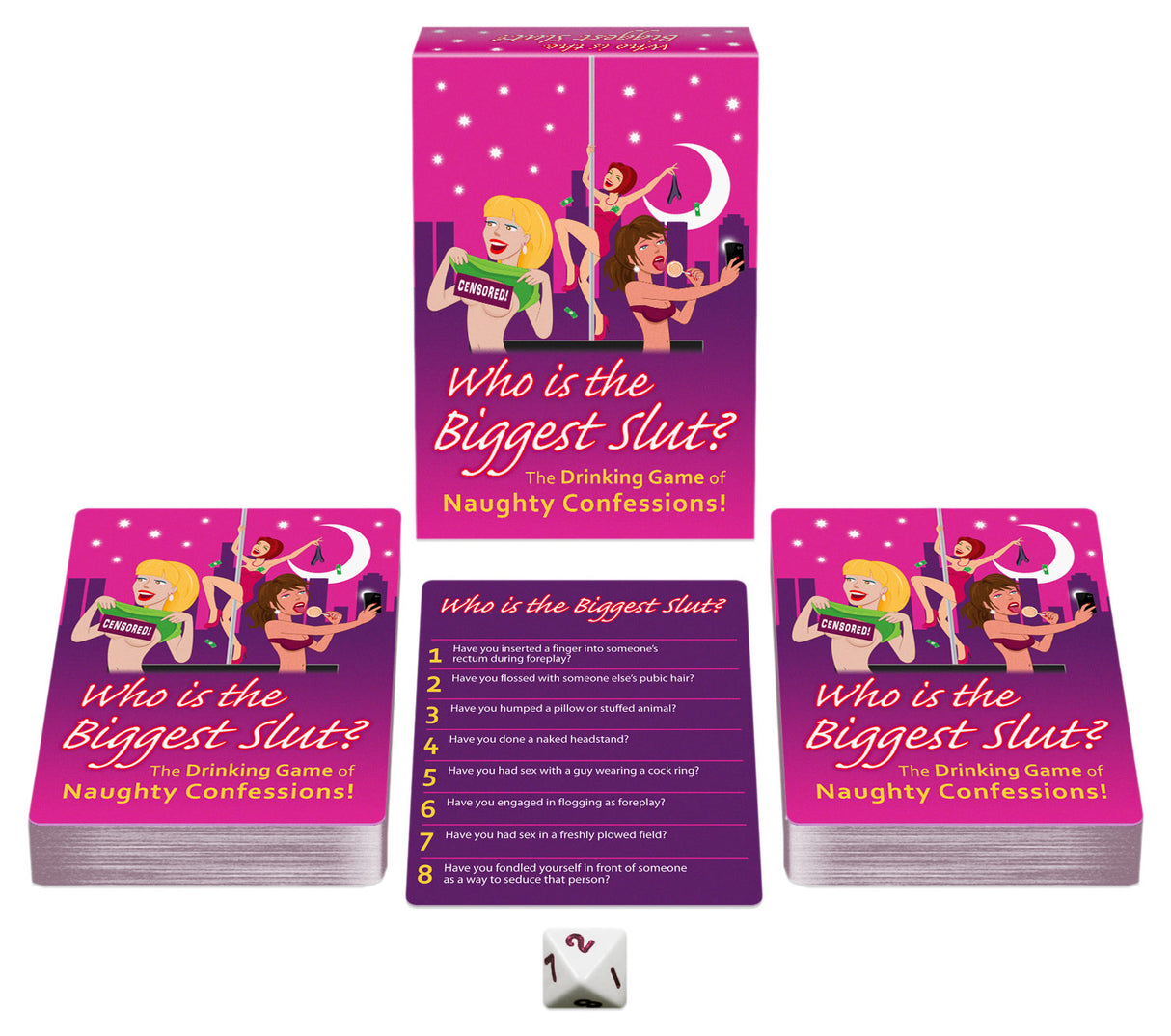 Kheper Games Who's the Biggest? Adult Drinking Party Game — 69 Cards - KG-NVS27