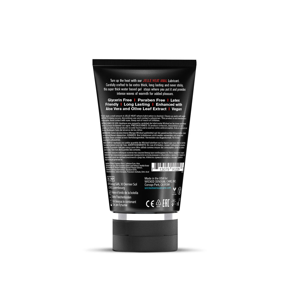 Wicked Sensual Care Jelle Heat Warming Anal Gel Lubricant, 4 fl. oz. - WS-90229
