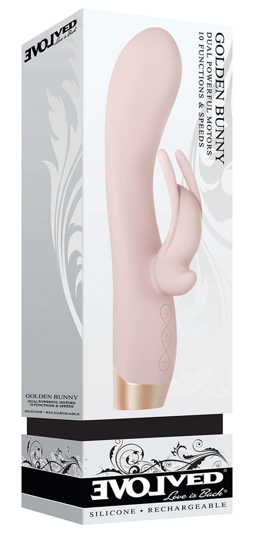 Evolved Novelties Golden Bunny Rose Gold Rabbit Vibrator - EN-RS-3169-2