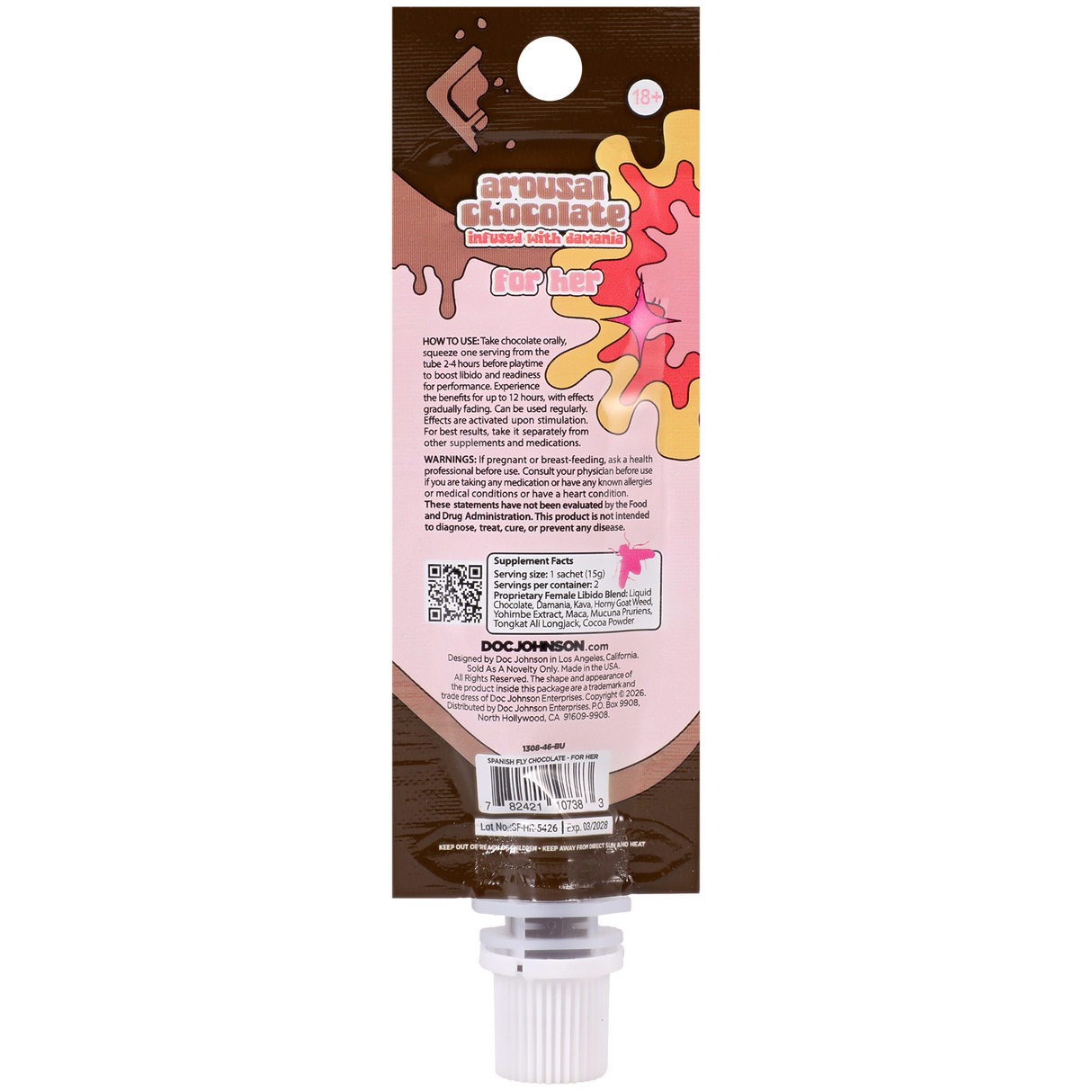 Doc Johnson Spanish Fly Chocolate for Her — 12-Pack - DJ1308-46-BX