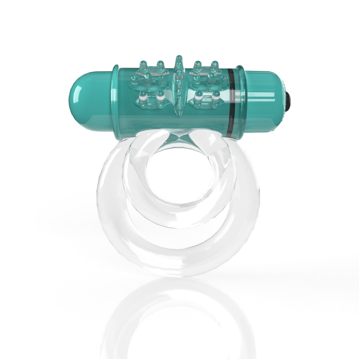 "Screaming O 4b - Double O Super Powered Vibrating Double Ring - Kiwi SO-4BD6-KW"
