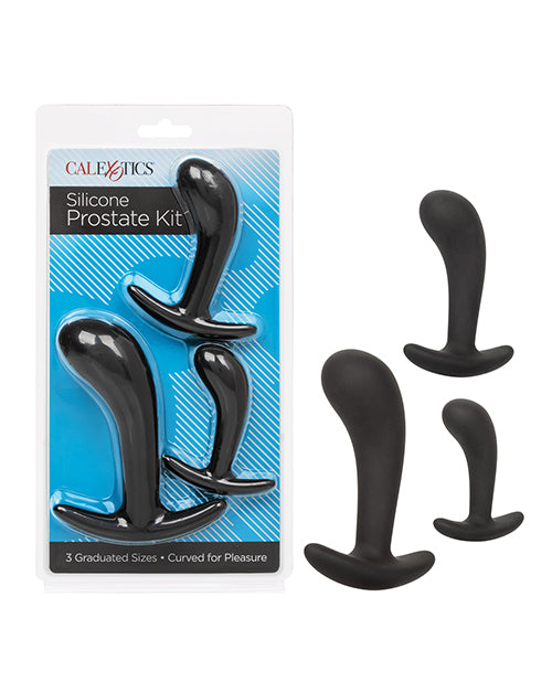 Silicone Anal Training Prostate Kit - Black by CalExotics Anal Toys