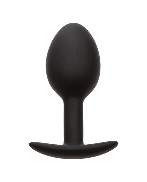 Weighted Silicone Anal Plug - Black by CalExotics Anal Toys
