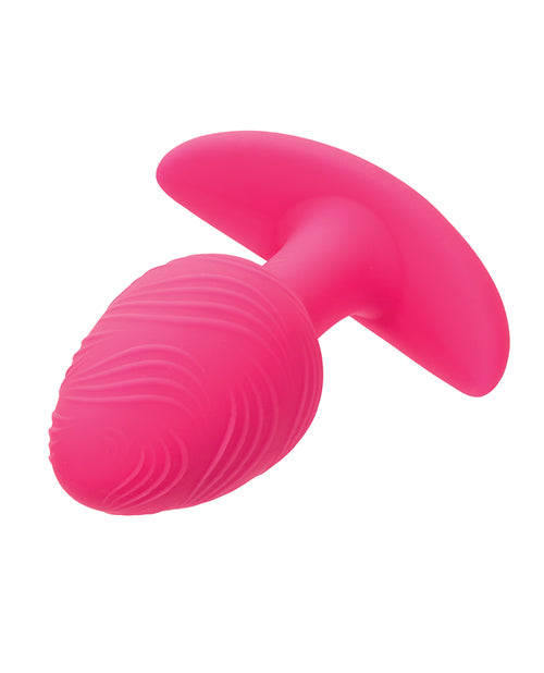Cheeky Glow in the Dark Vibrating Butt Plug - Pink by Cheeky