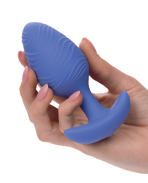 Cheeky Glow in the Dark Vibrating Butt Plug - Large Blue by Cheeky
