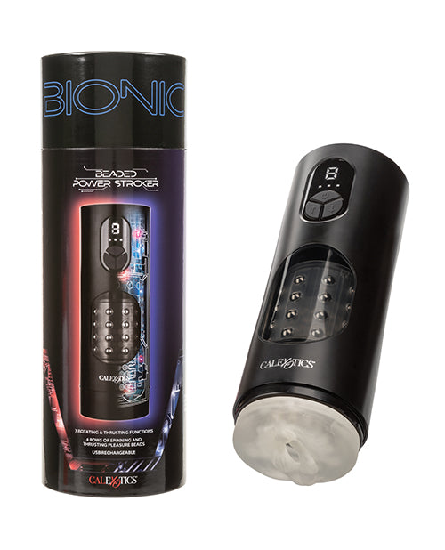 Bionic Beaded Power Stroker - Black by Bionic