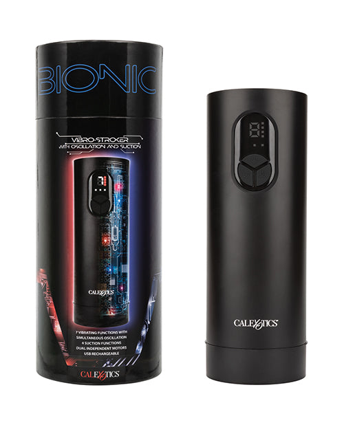 Bionic Vibro Stroker w/Oscillation & Suction - Black by Bionic