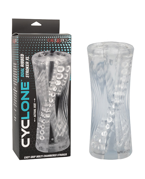 Cyclone Dual Ribbed Stroker XL - Clear by Cyclone