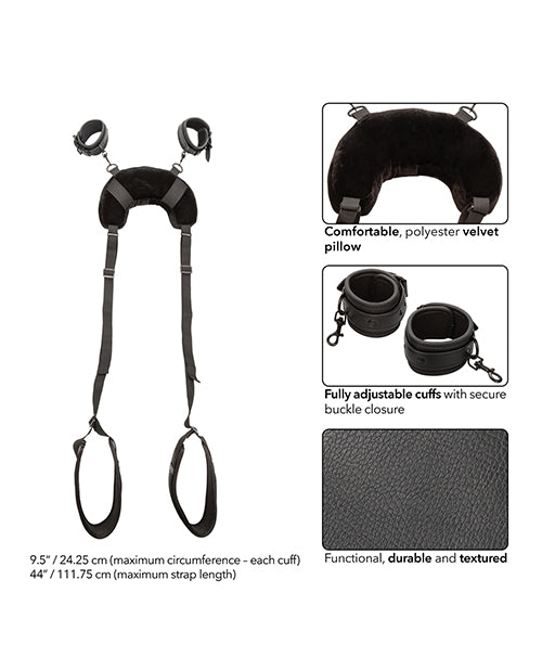 Nocturnal Collection Position Strap w/Pillow - Black by California Exotic Novelties