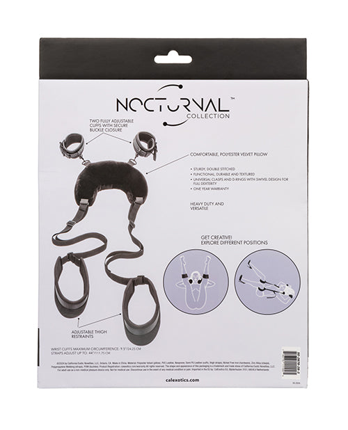 Nocturnal Collection Position Strap w/Pillow - Black by California Exotic Novelties