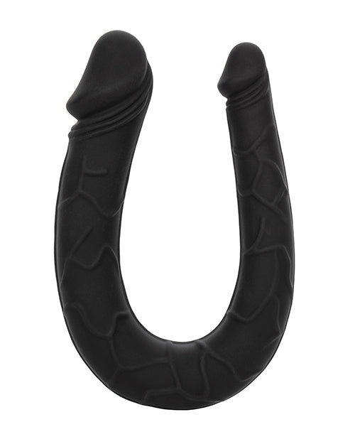 Boundless AC/DC Double Dong — Black U-Shaped Silicone Dildo