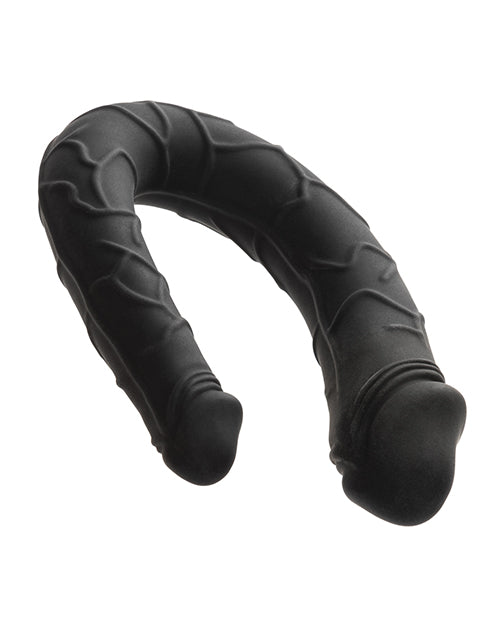 Boundless AC/DC Double Dong — Black U-Shaped Silicone Dildo