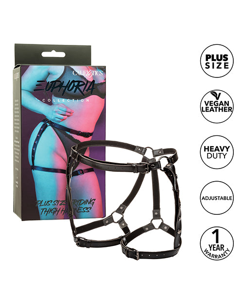 Euphoria Collection Plus Size Riding Thigh Harness by Euphoria