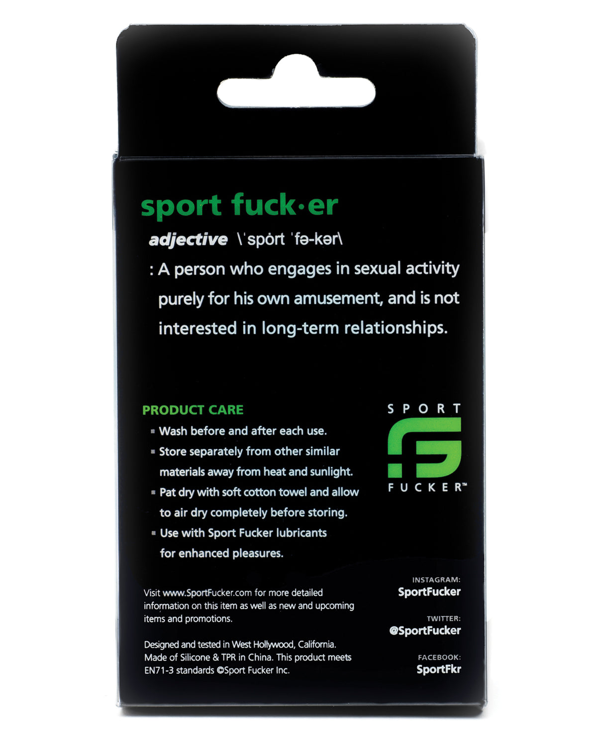 Sport Fucker Half Pipe - Black by Sport Fucker