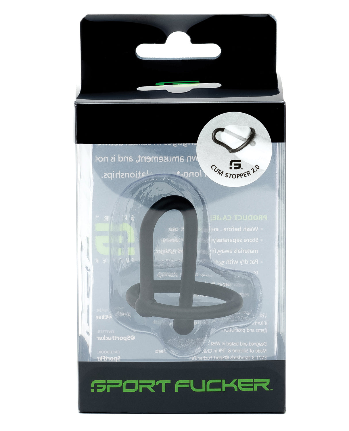 Sport Fucker Cum Stopper 2.0 - Black by Sport Fucker