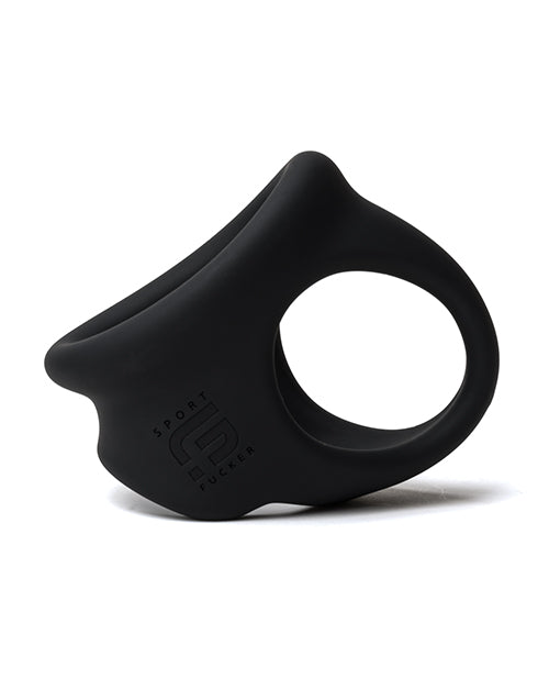 Sport Fucker Cock Chute — 1.5 inch Silicone Cock Ring, Black