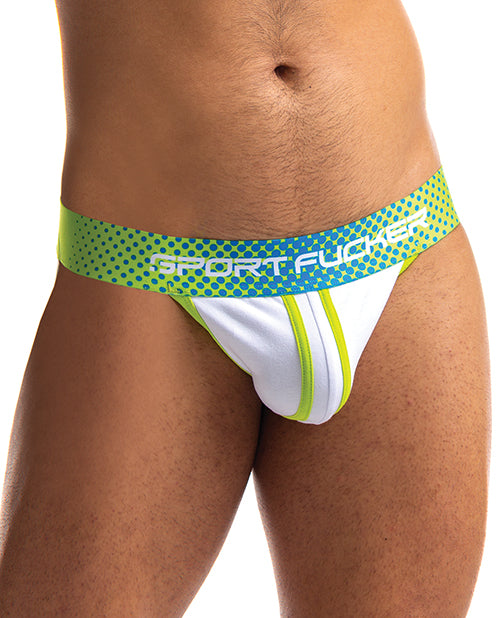 Sport Fucker Jersey Jock - XL Green/White by Sport Fucker