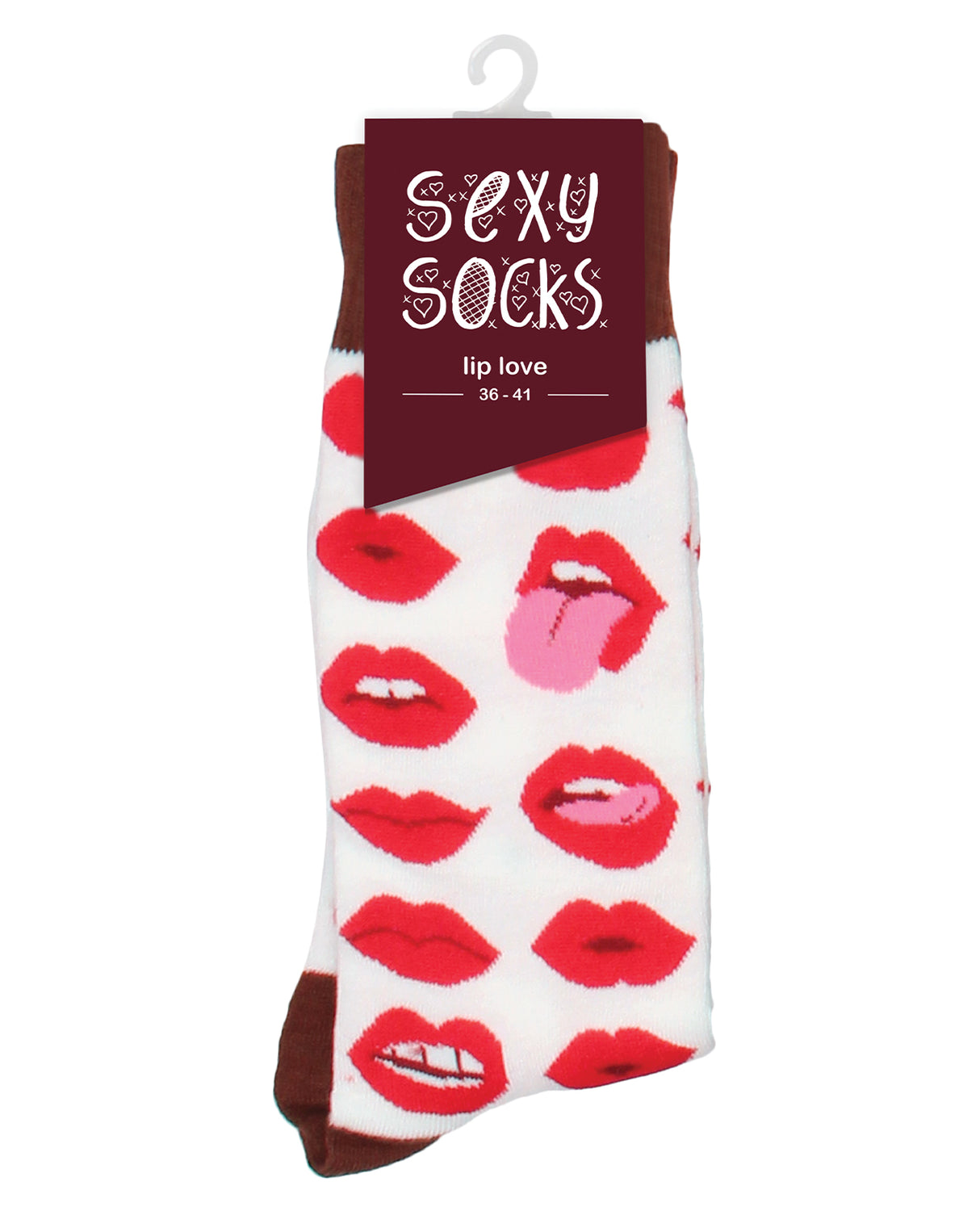 Shots Sexy Socks Lip Love - Female by Sexy Socks