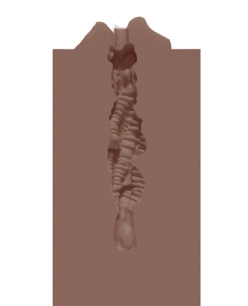 Shots Xkin RAW The Grip Small Masturbator - Brown by Xkin