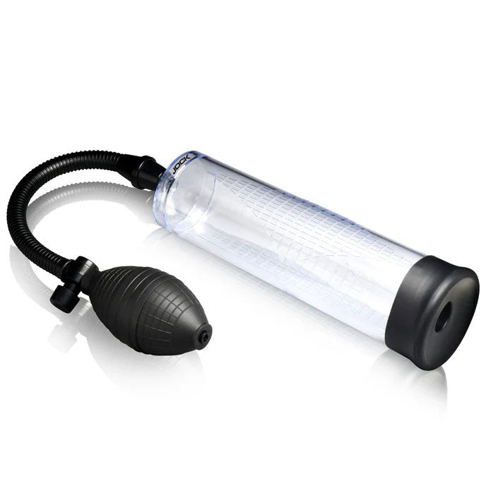 Curve Toys Amp Up Penis Pump with Hand Bulb — Clear - JOCK-CN1030